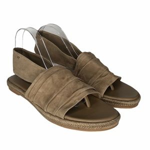 Tory Burch Suede Slingback Espadrille Sandals Wind